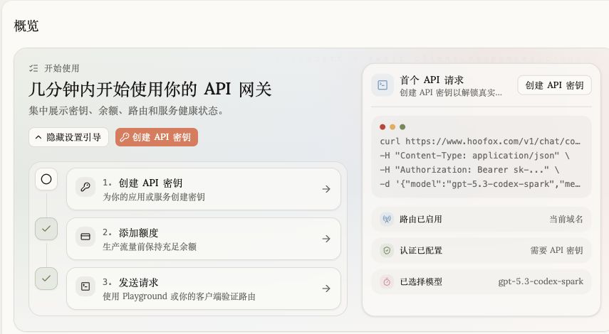 Hoofox 控制台概览